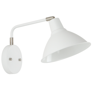 Brightstar WB384 Sand White and Satin Chrome Metal Wall Bracket with Moveable Head