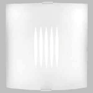 Brightstar WB9002 Elegant Glass Wall Bracket with Satin Chrome Clips (2 x 40W SES)