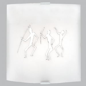 Brightstar WB9003 Glass Wall Bracket with Satin Chrome Clips (2 x 40W SES)