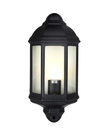 Starlit Outdoor Black Garden Light with E27 Holder, IP44 Rated