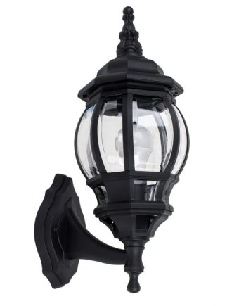 Starlit Up Facing 6 Panel Aluminium Outdoor Garden Lantern (Lamp Excluded)